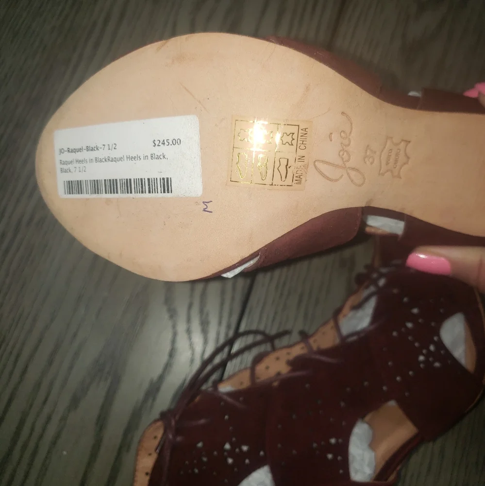 NWT Joie Raquel Bordeaux Burgundy suede lace up bootie